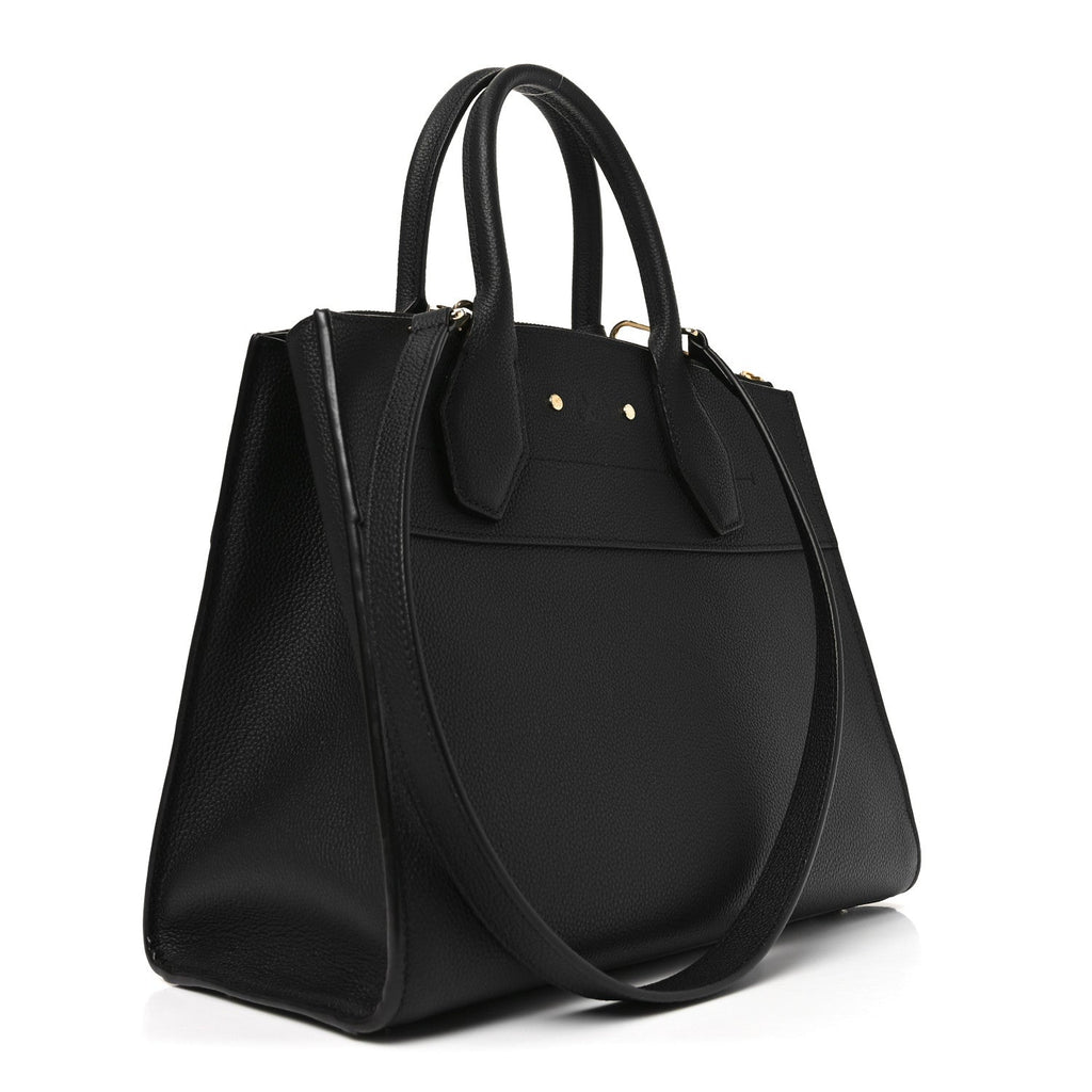 Louis Vuitton Taurillon City Steamer MM Black