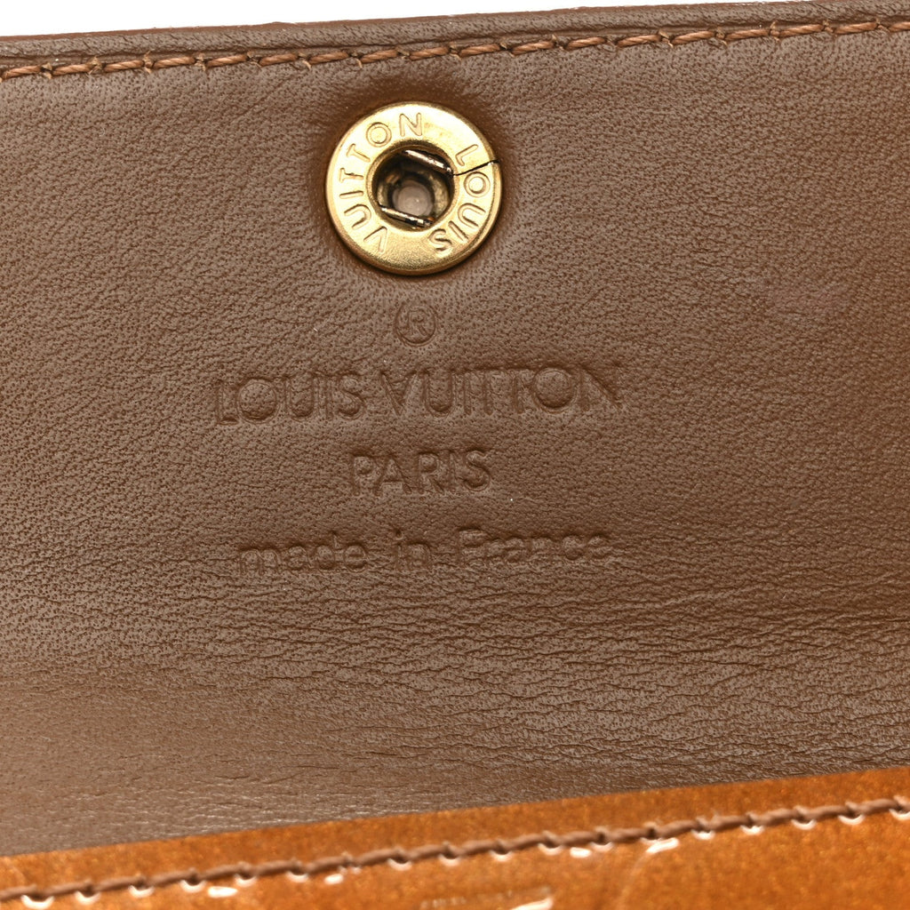 Louis Vuitton Vernis Elise Wallet Bronze