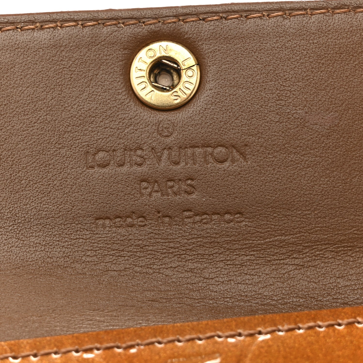 Louis Vuitton Vernis Elise Wallet Bronze