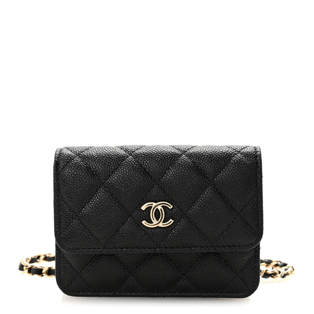 Chanel Caviar Quilted Belt Bag Black
