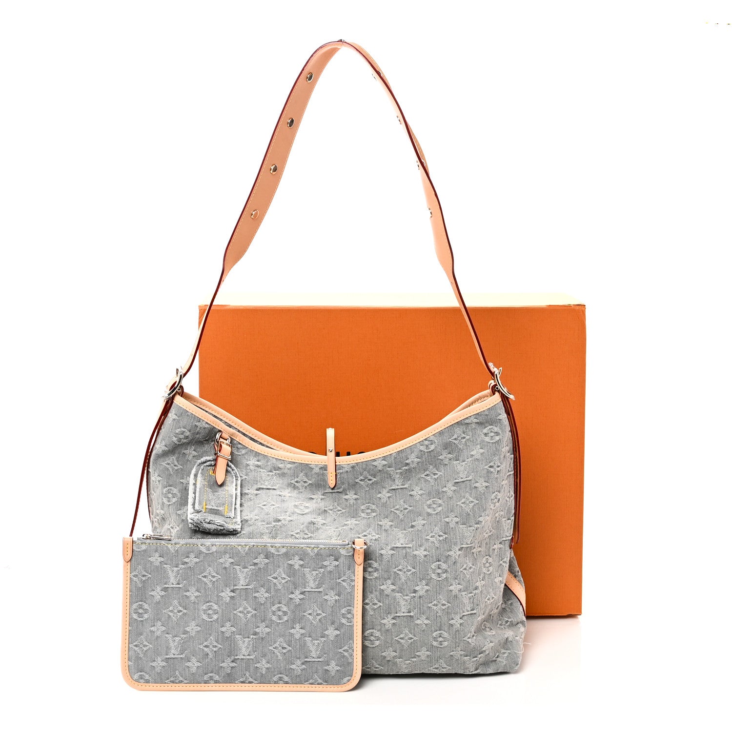 Louis Vuitton Monogram Denim CarryAll MM Washed Grey