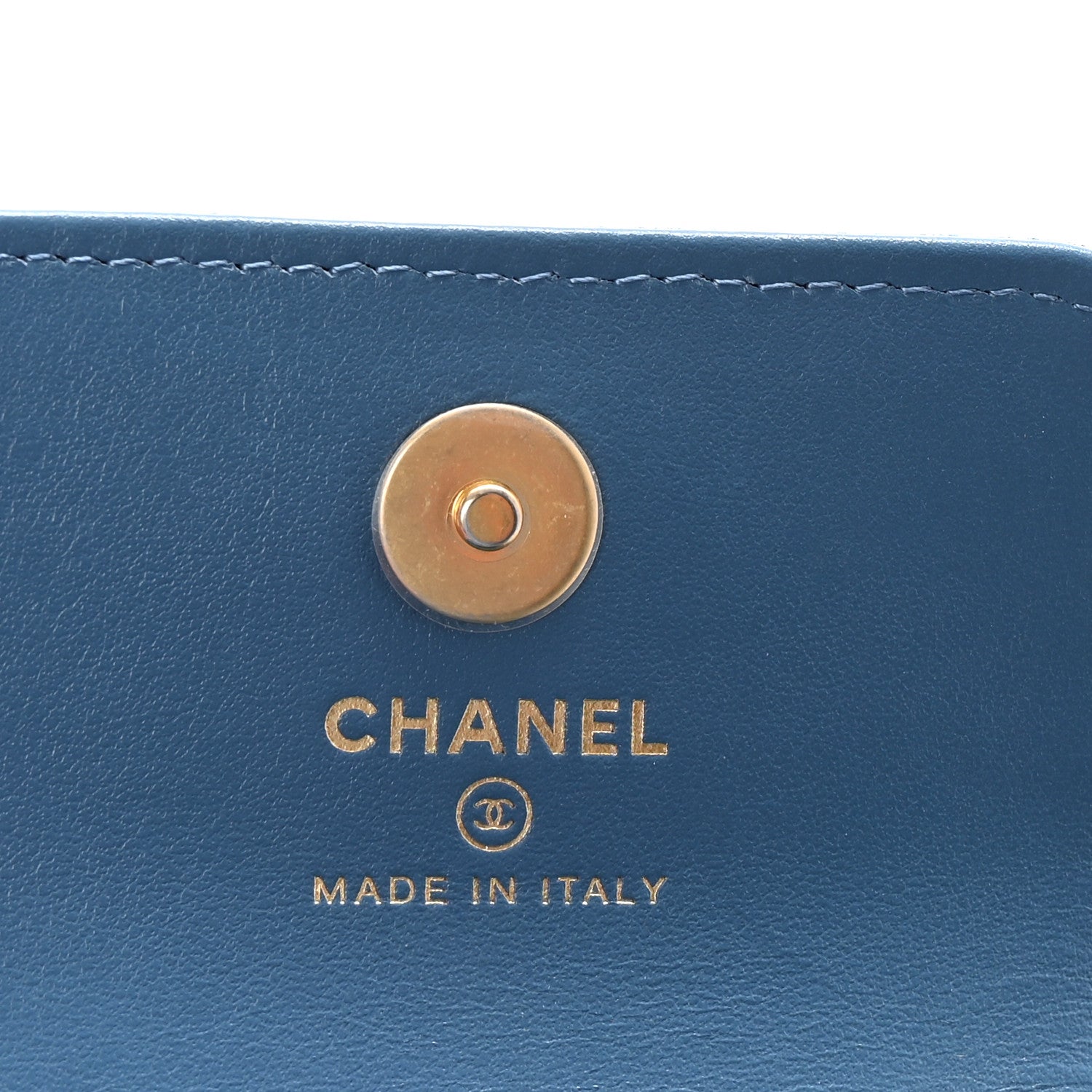 Chanel Denim Quilted Flap Mini Crossbody Blue