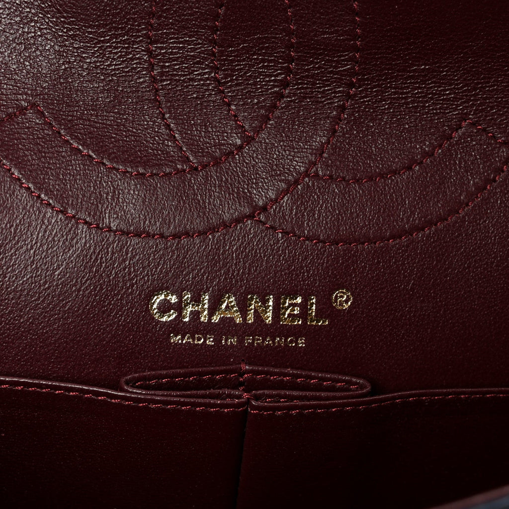 Chanel Distressed Patent Quilted 2.55 Reissue 226 Flap Blue