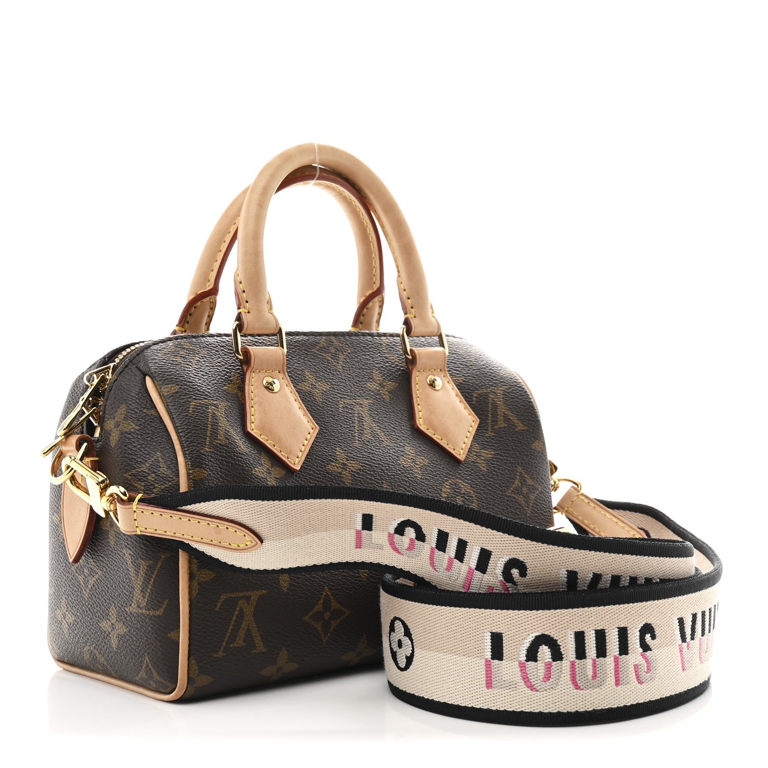 Louis Vuitton Monogram Speedy Bandouliere 20 Black
