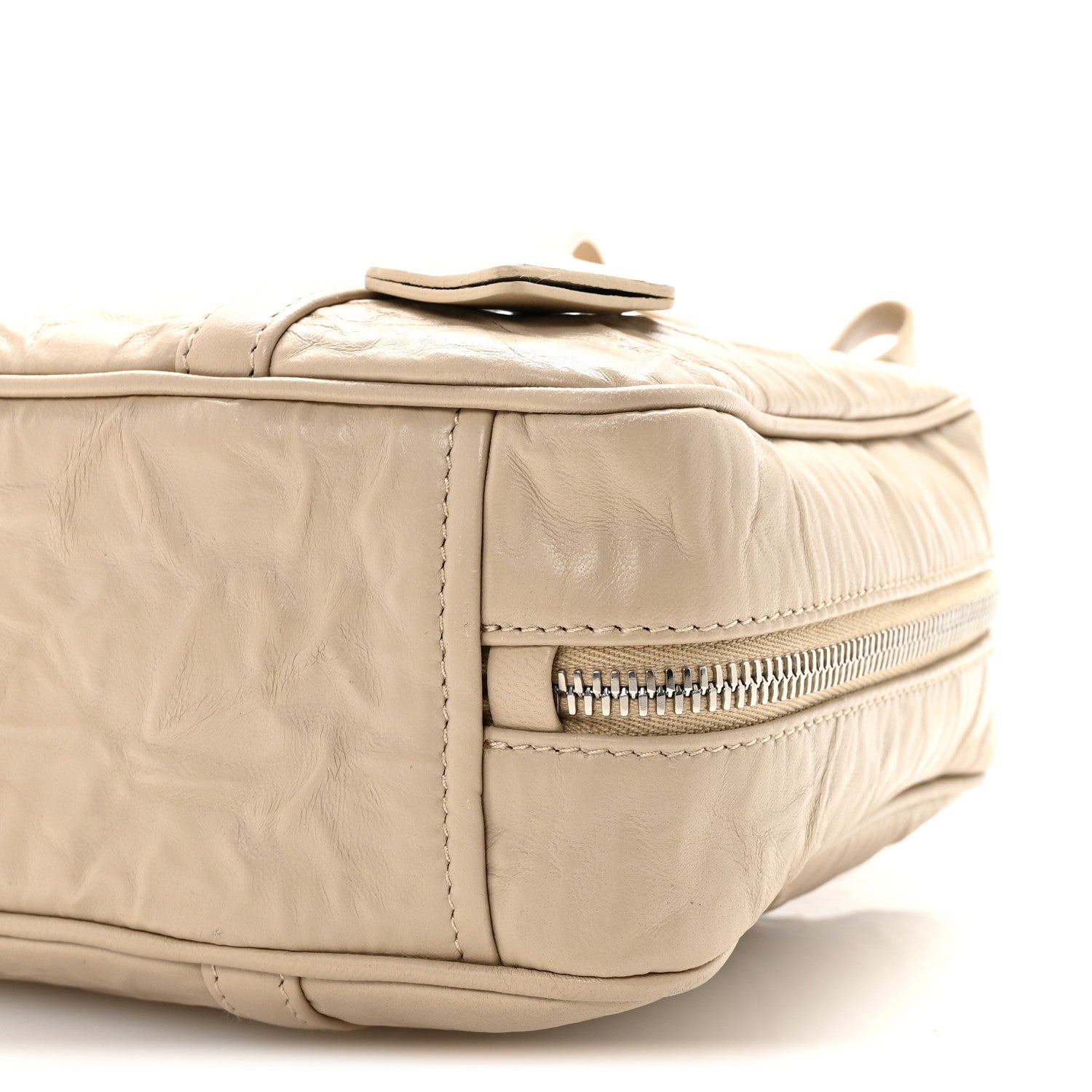 Prada Nappa Antique Medium Re-Edition 2001 Two Handle Bag Deserto