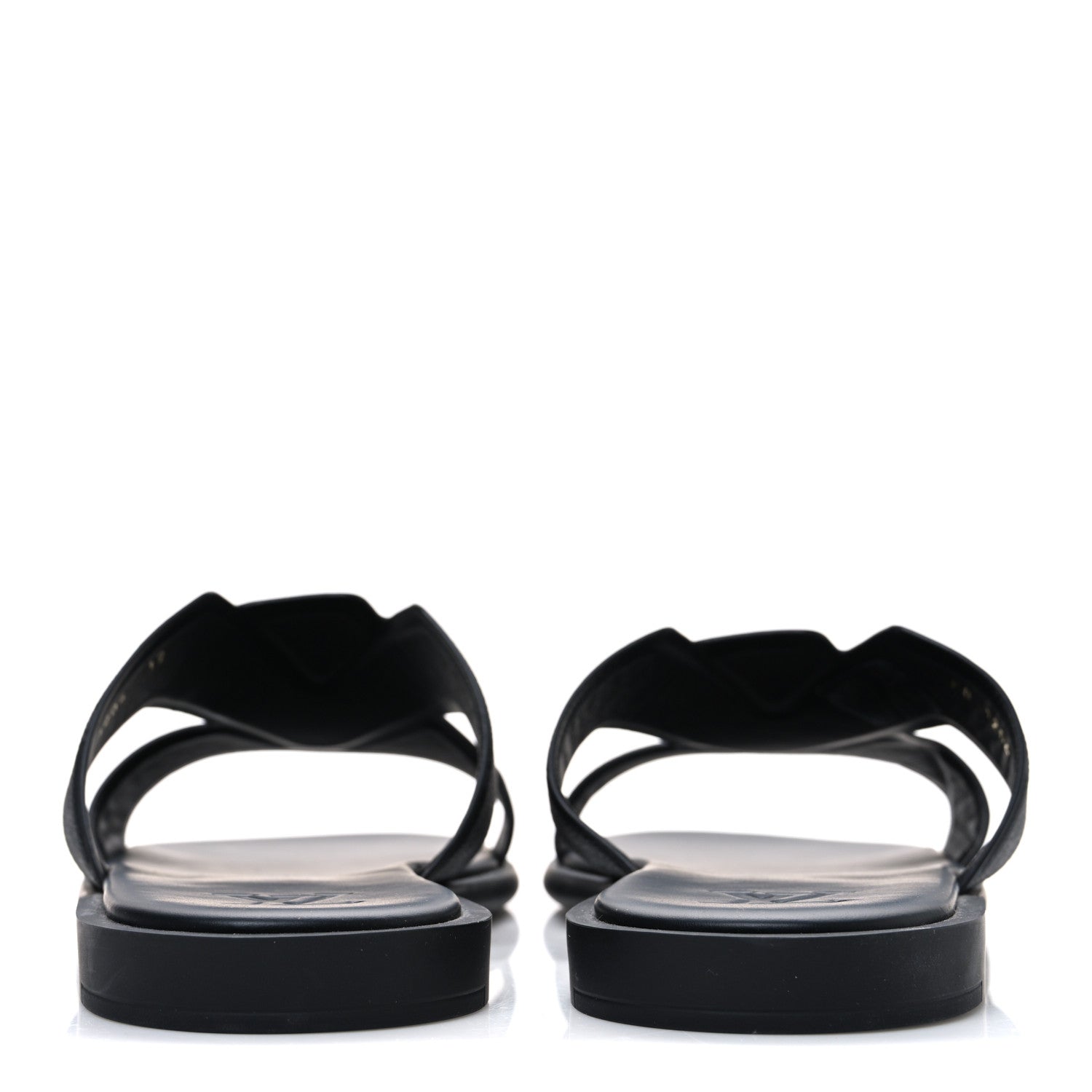 Louis Vuitton Monogram Eclipse Calfskin Mens LV Oasis Mules 12 Black