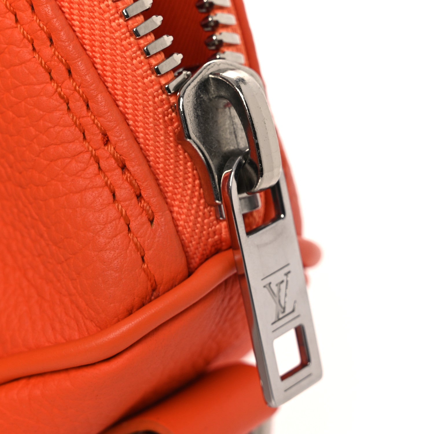 Louis Vuitton Grained Calfskin Aerogram Keepall XS Orange