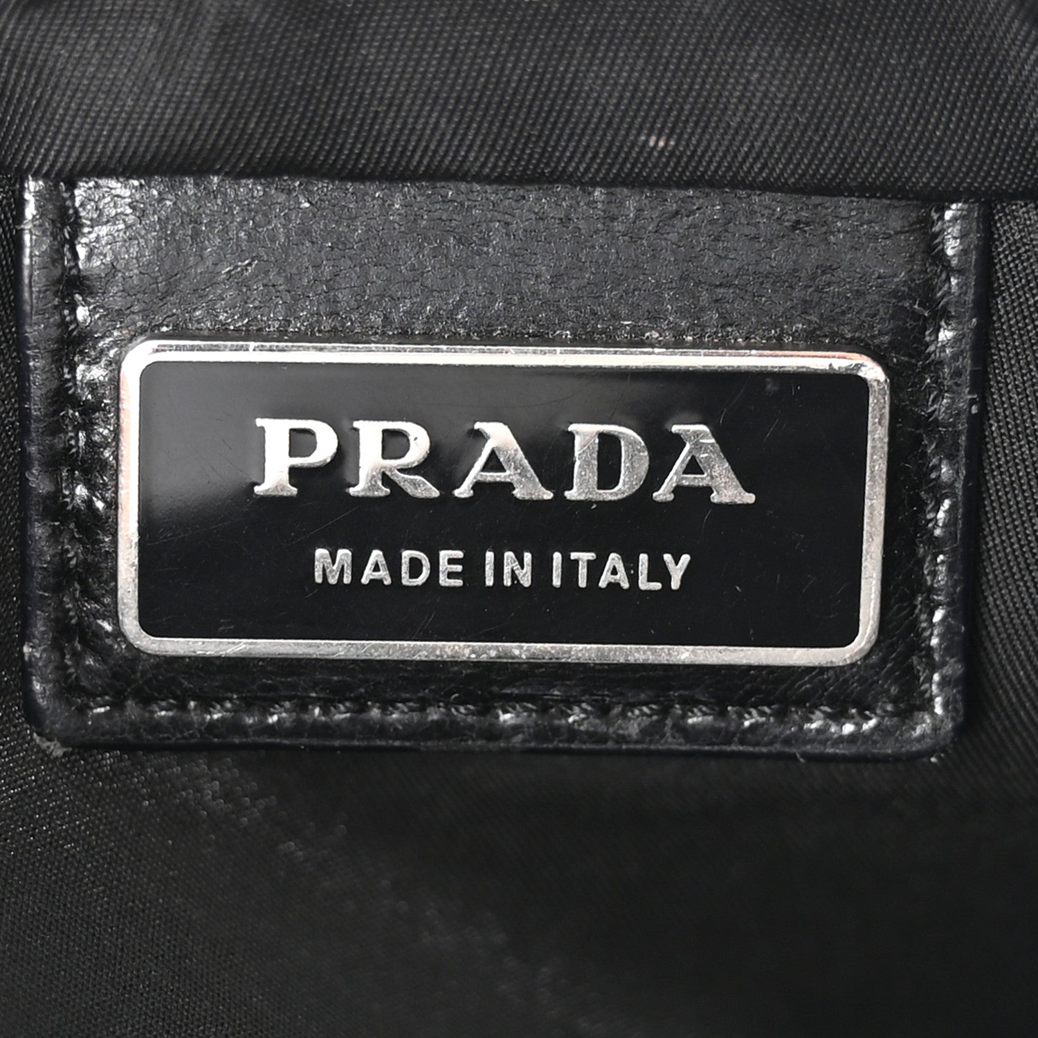 Prada Nylon Small Flat Messenger Bag Black