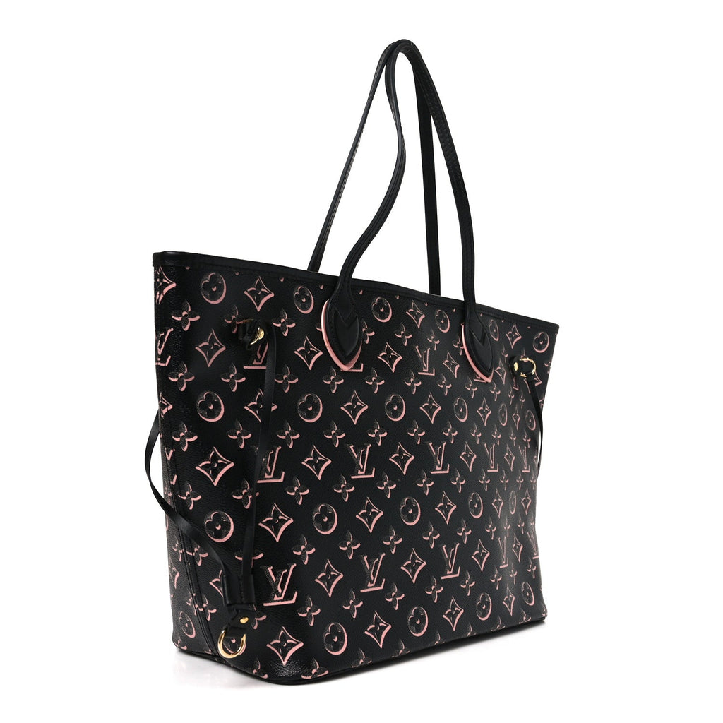 Louis Vuitton Monogram Fall For You Neverfull MM Black