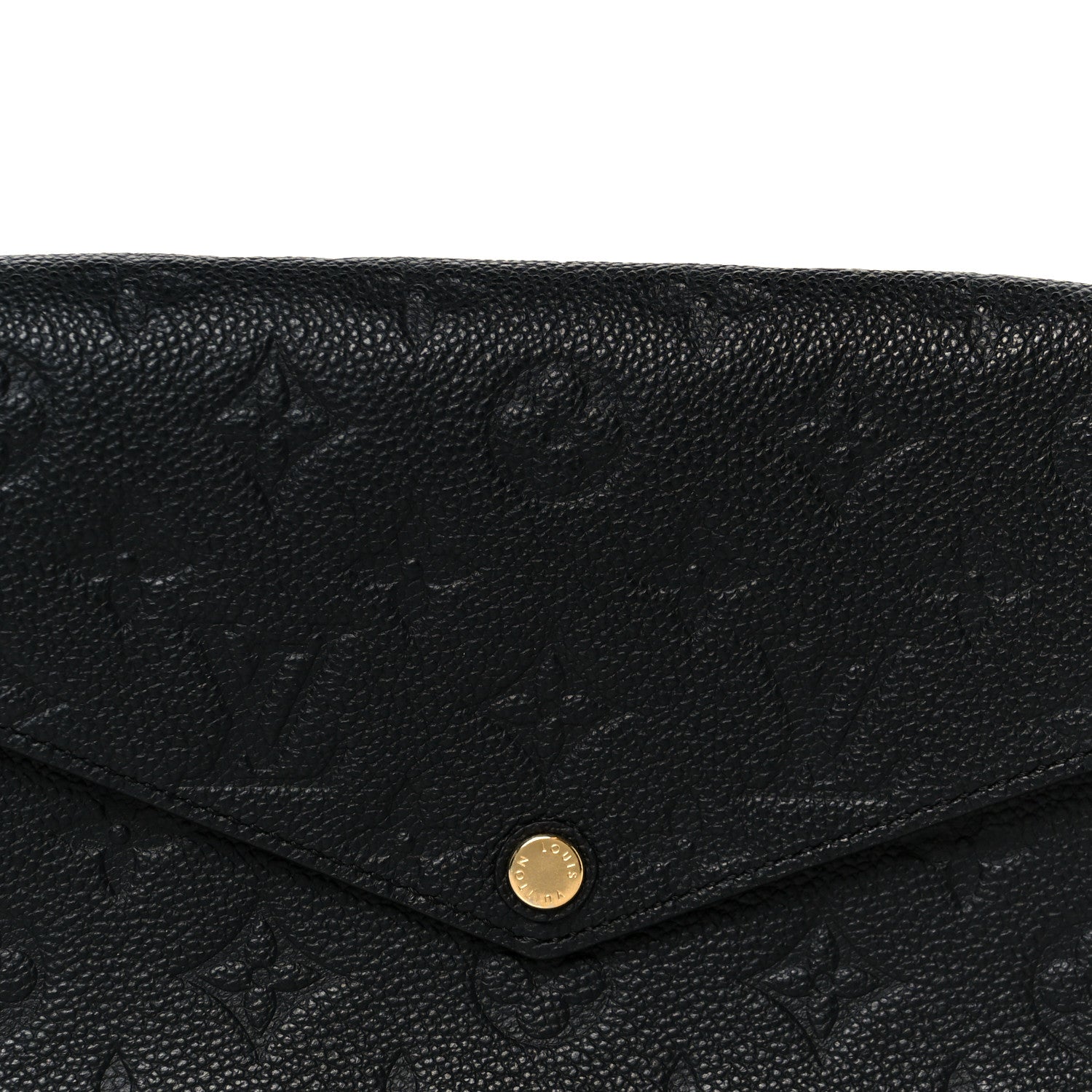 Louis Vuitton Empreinte Pochette Felicie Chain Wallet Black