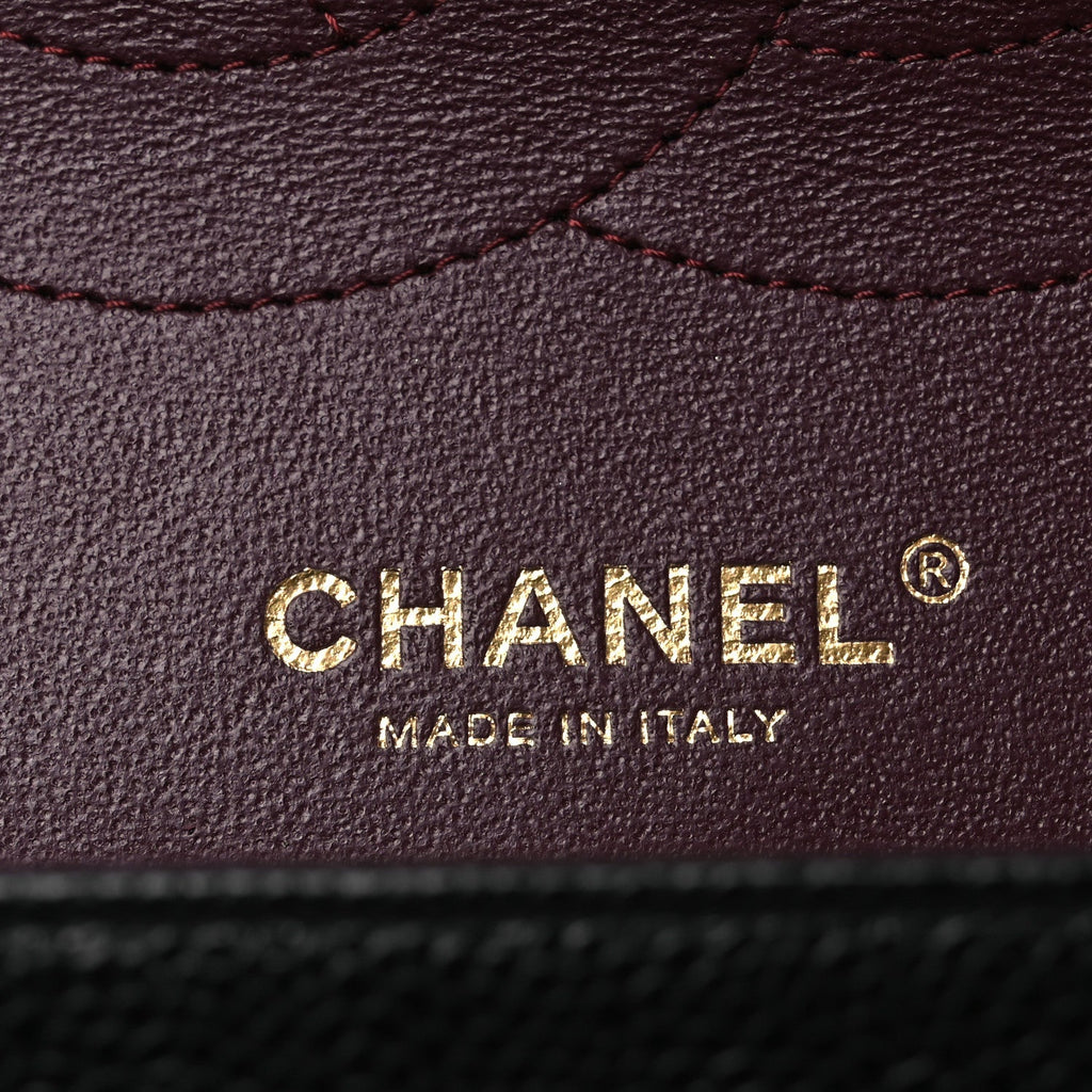 Chanel Caviar Quilted Jumbo Double Flap Black