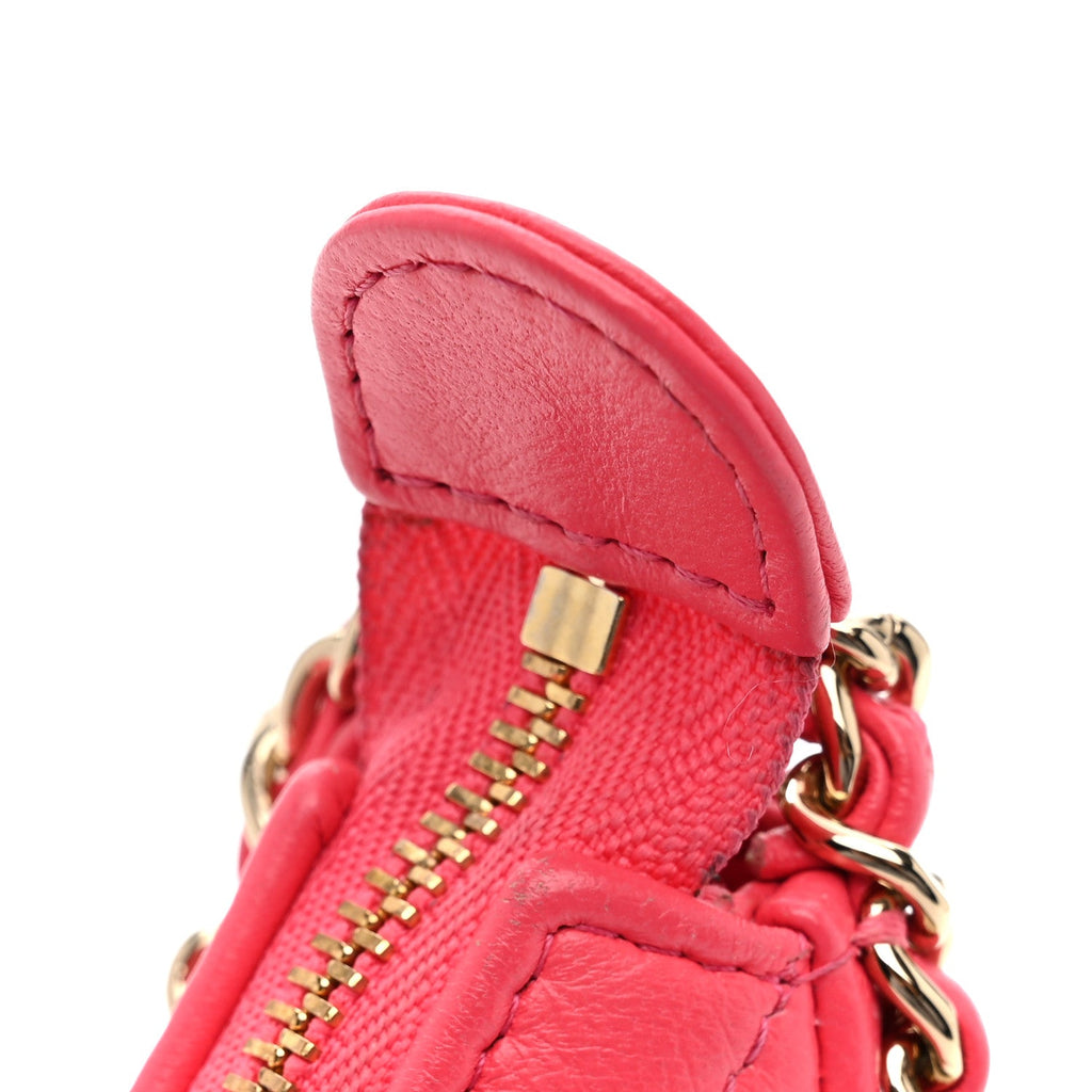 Chanel Lambskin Quilted Small Hobo Bag Pink