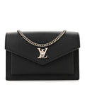 Louis Vuitton Soft Calfskin My Lockme Chain Pochette Black