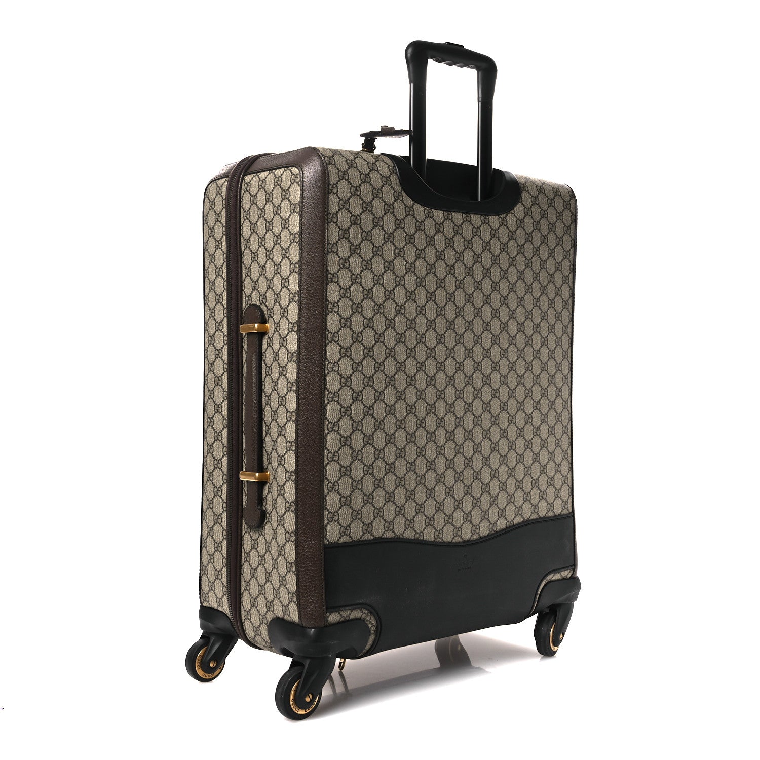 Gucci GG Supreme Monogram Web Medium Savoy Trolley Beige Ebony