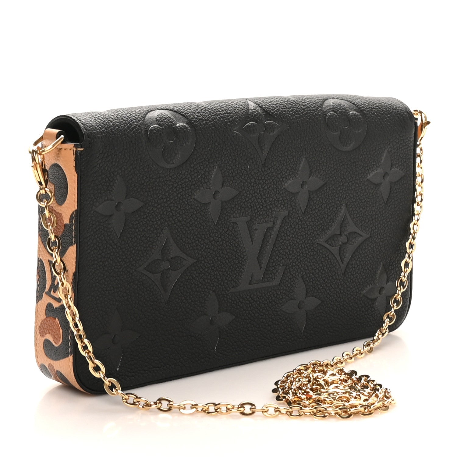Louis Vuitton Empreinte Monogram Giant Wild At Heart Felicie Pochette Black