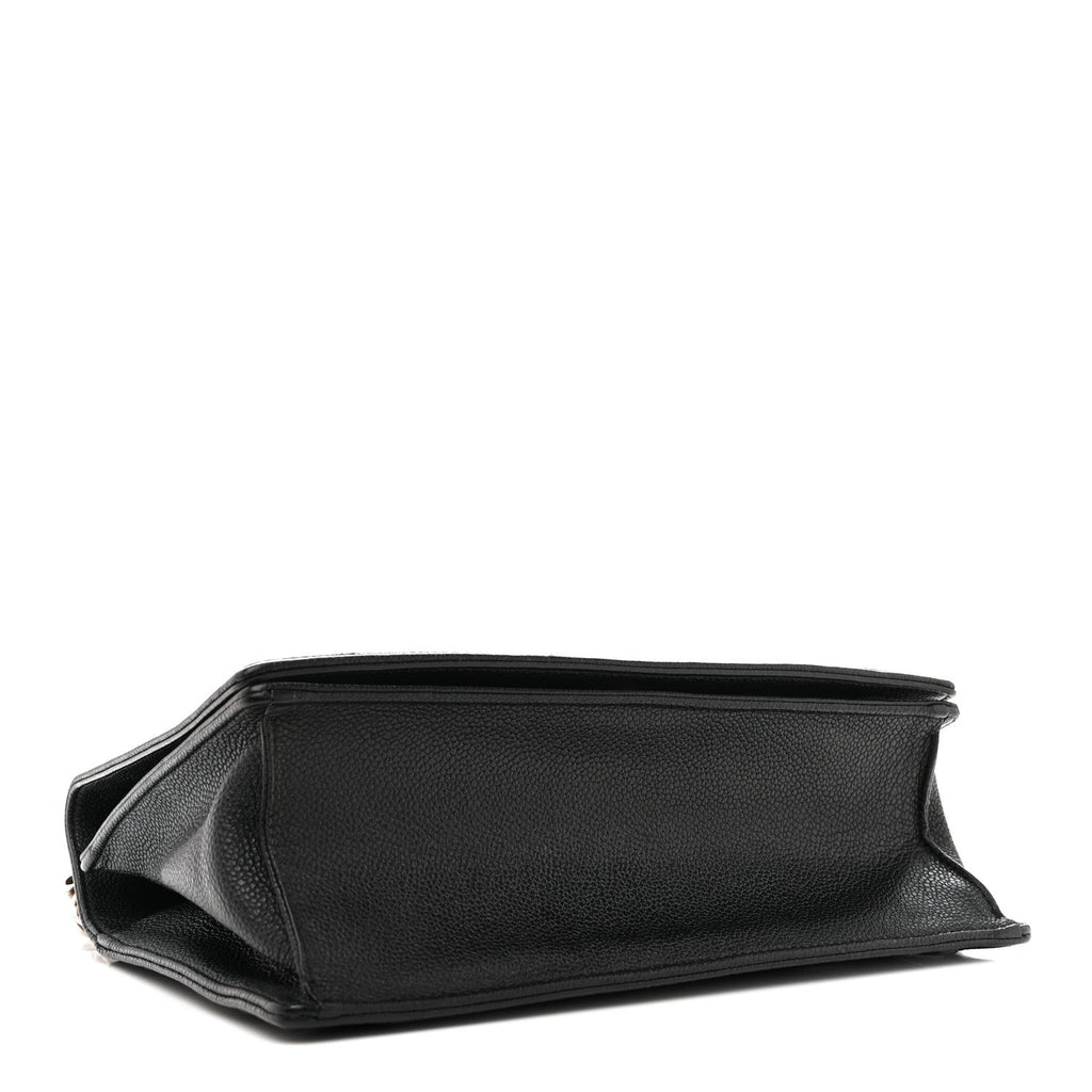 Christian Dior Grained Calfskin Medium Diorama Flap Bag Black