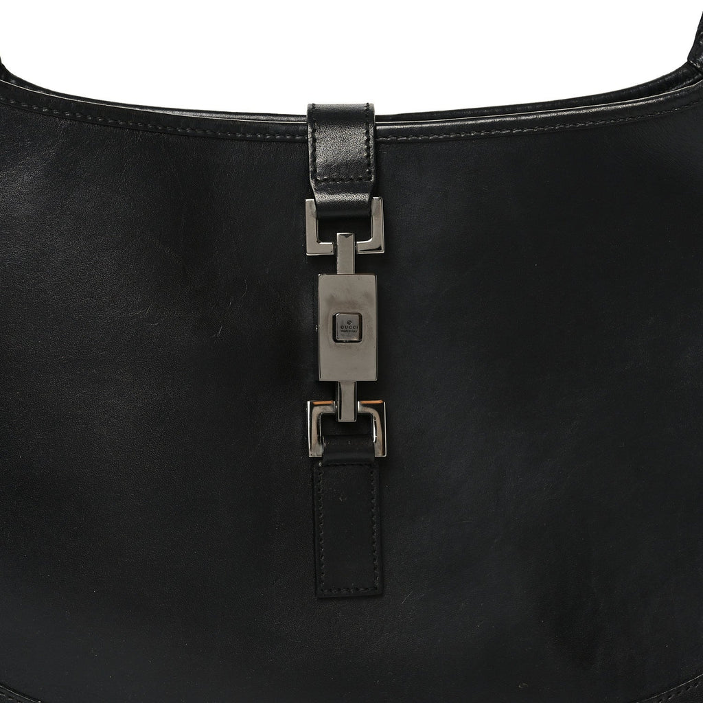 Gucci Calfskin Small Jackie O Hobo Black