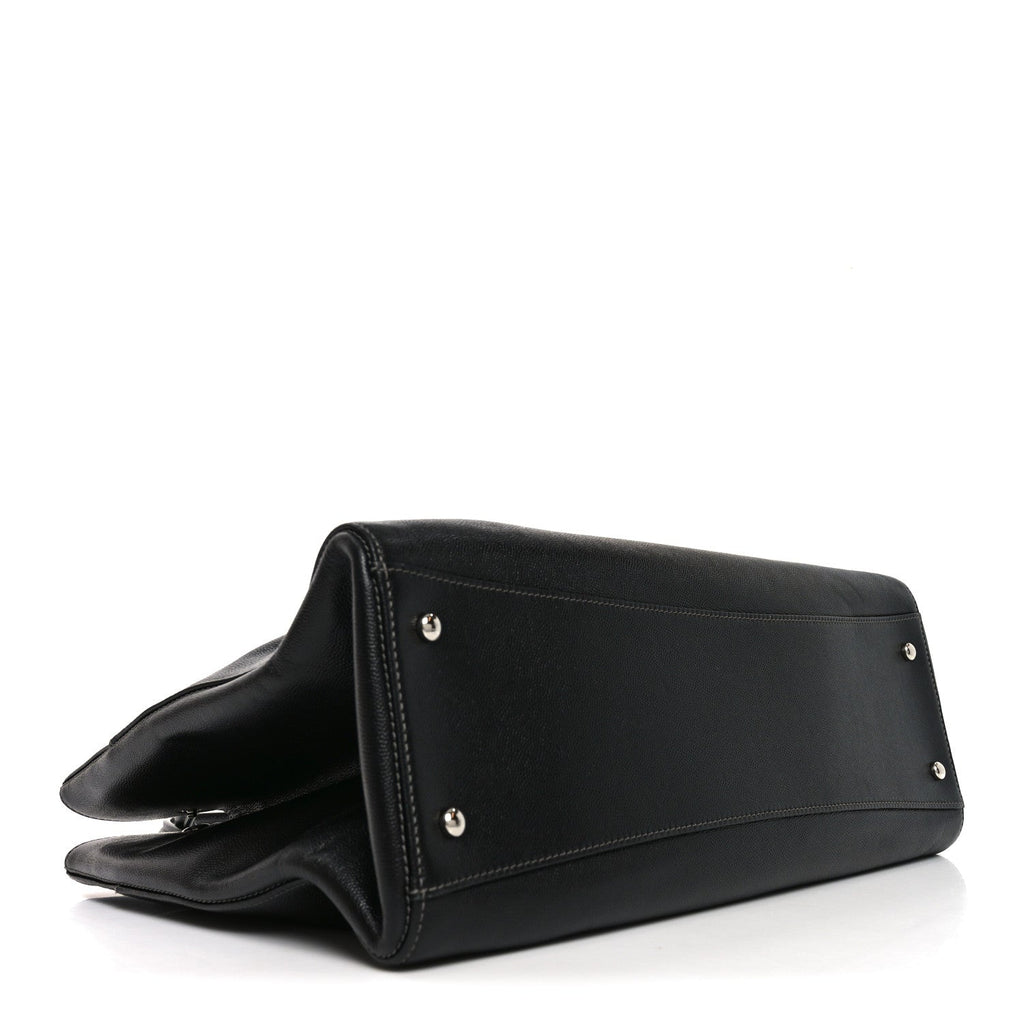 Chanel Caviar Medium Cerf Executive Shopper Tote Black