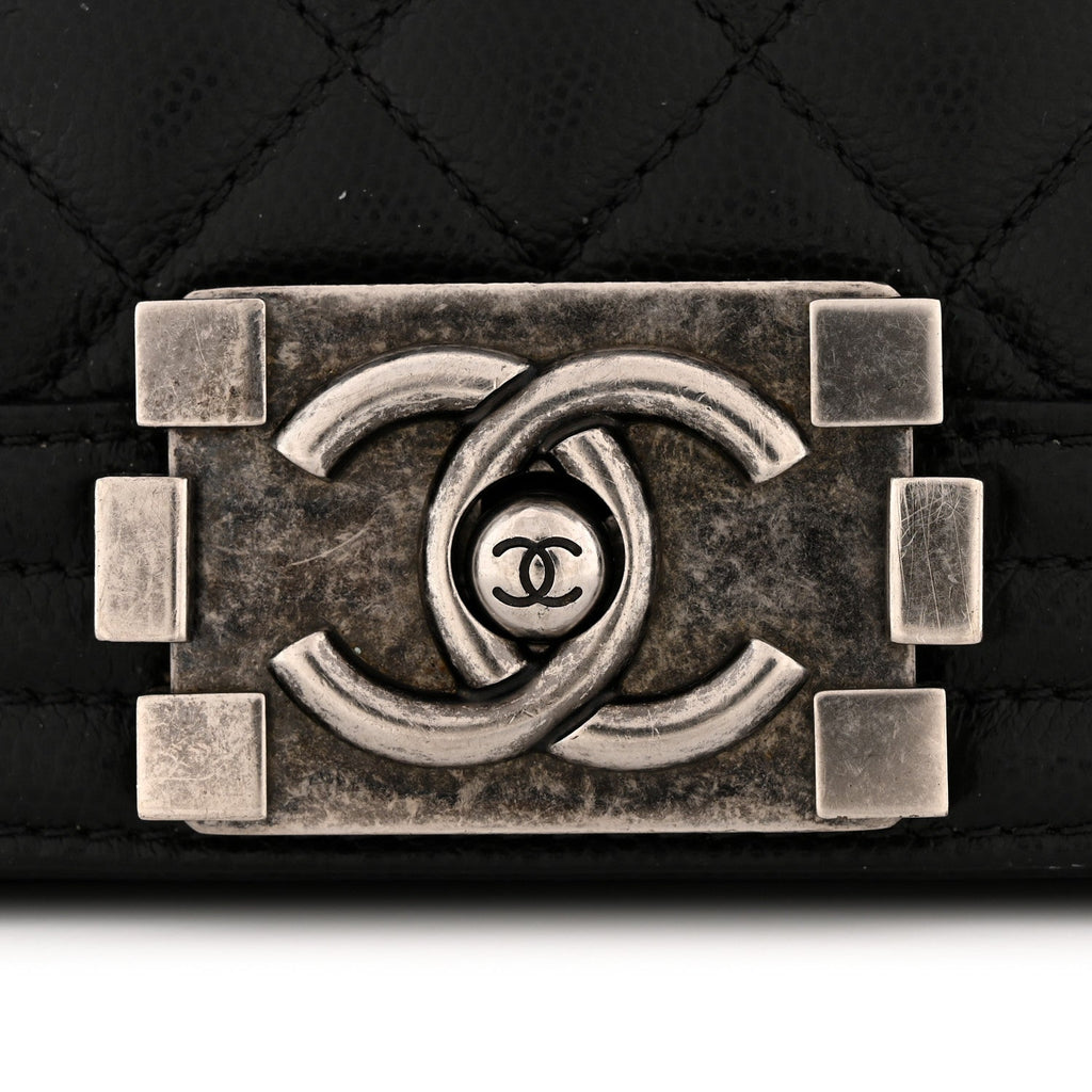 Chanel Caviar Quilted Large Boy Flap Black