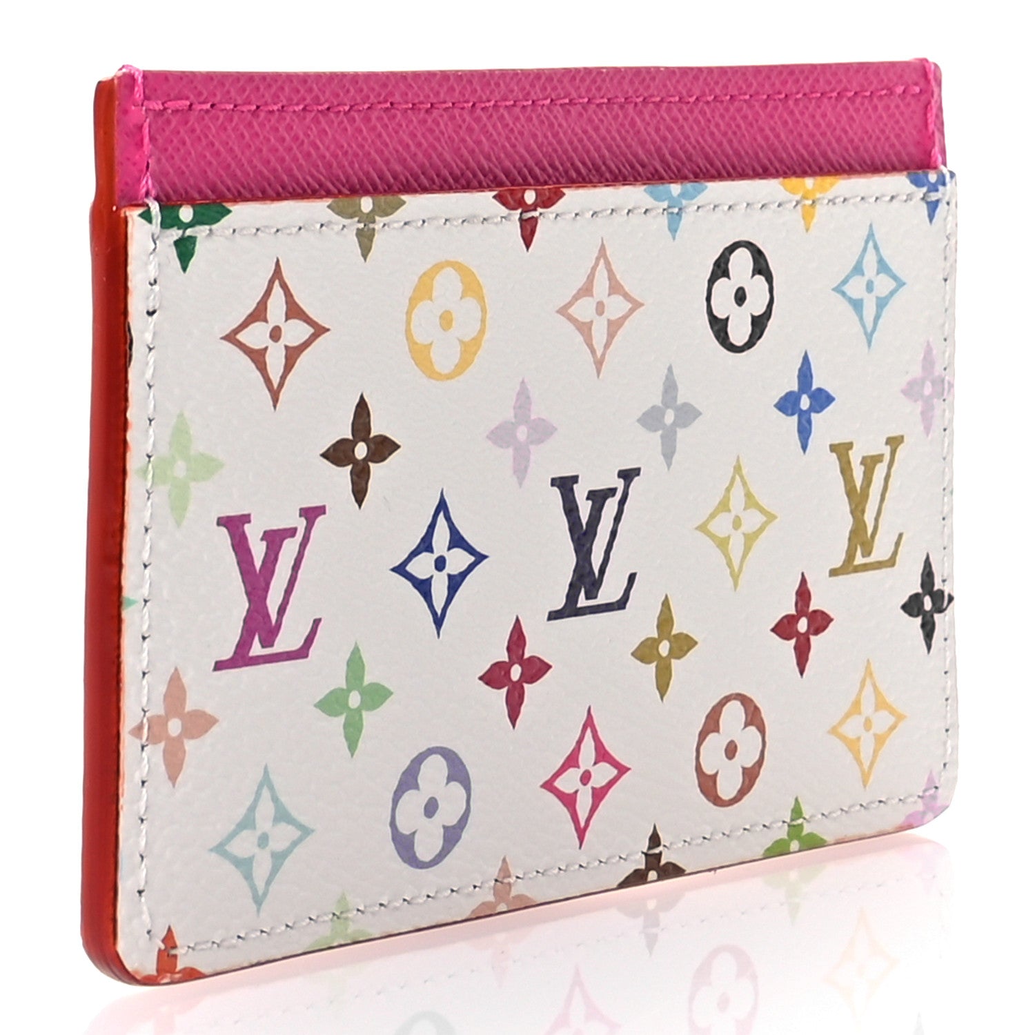 Louis Vuitton LV X TM Monogram Multicolor Card Holder Kawaii Pink