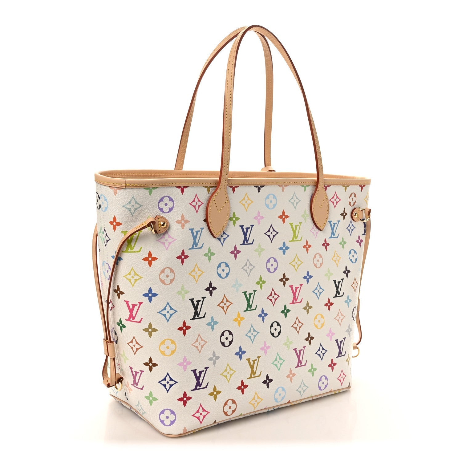 Louis Vuitton LV X TM Monogram Multicolor Neverfull MM White