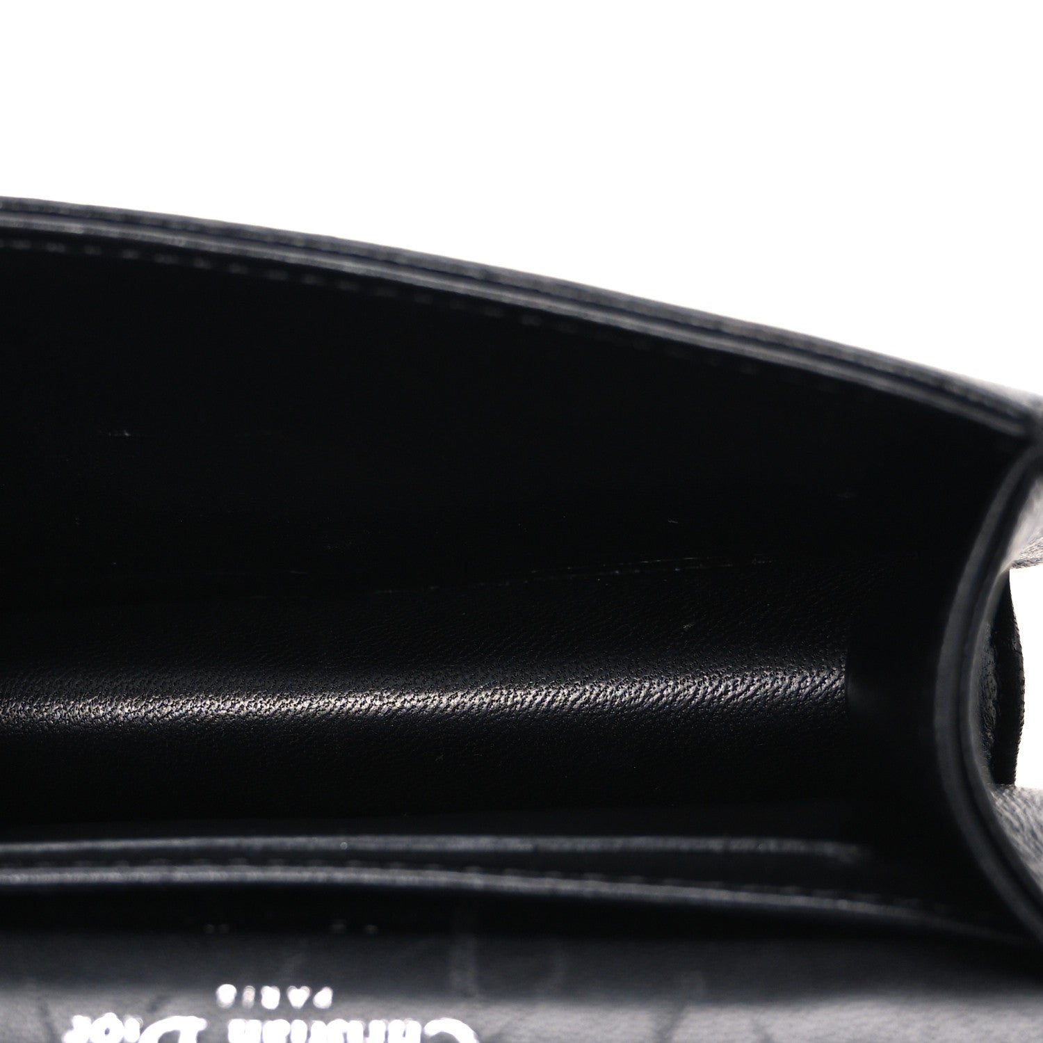 Christian Dior Lambskin Baby Diorama Flap Bag Black