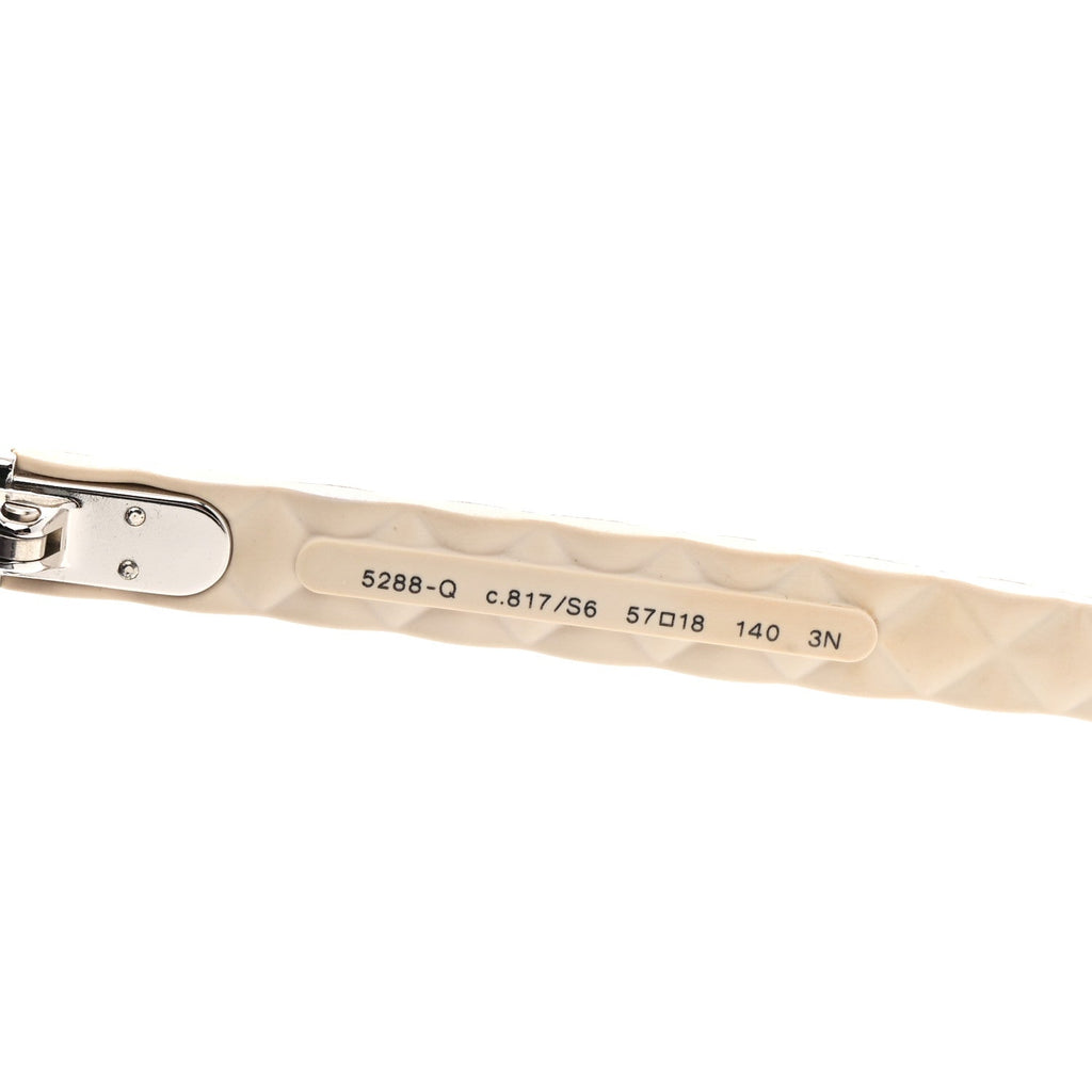 Quilted CC Sunglasses 5288-Q Black Tan