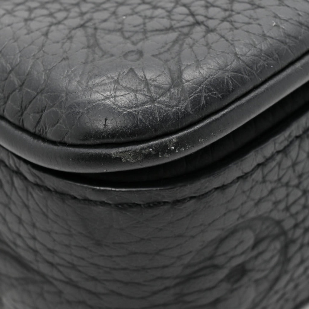 Louis Vuitton Taurillon Monogram S Lock Wearable Wallet Black