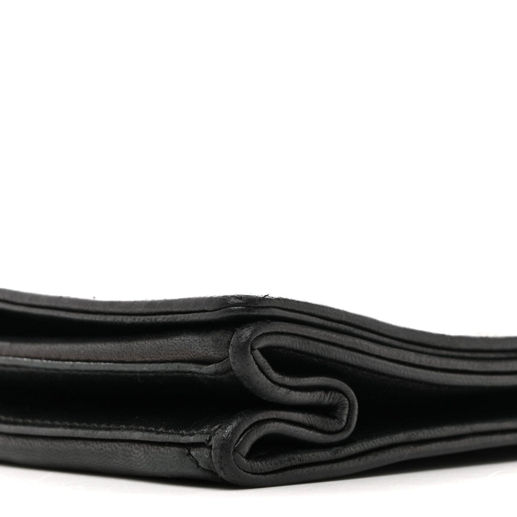 Chanel Lambskin Quilted Diamond CC Flap Black