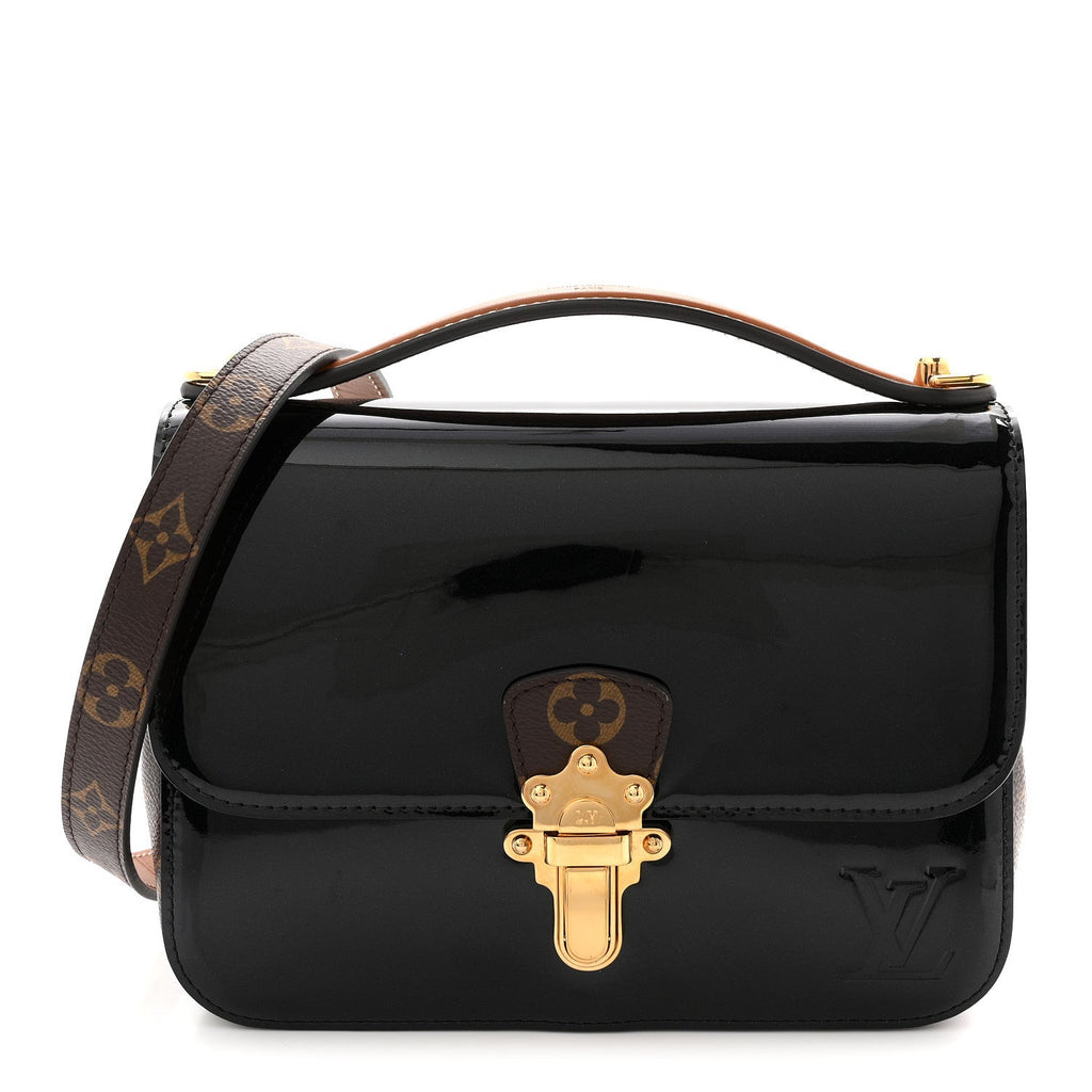 Louis Vuitton Patent Calfskin Monogram Cherrywood BB Black
