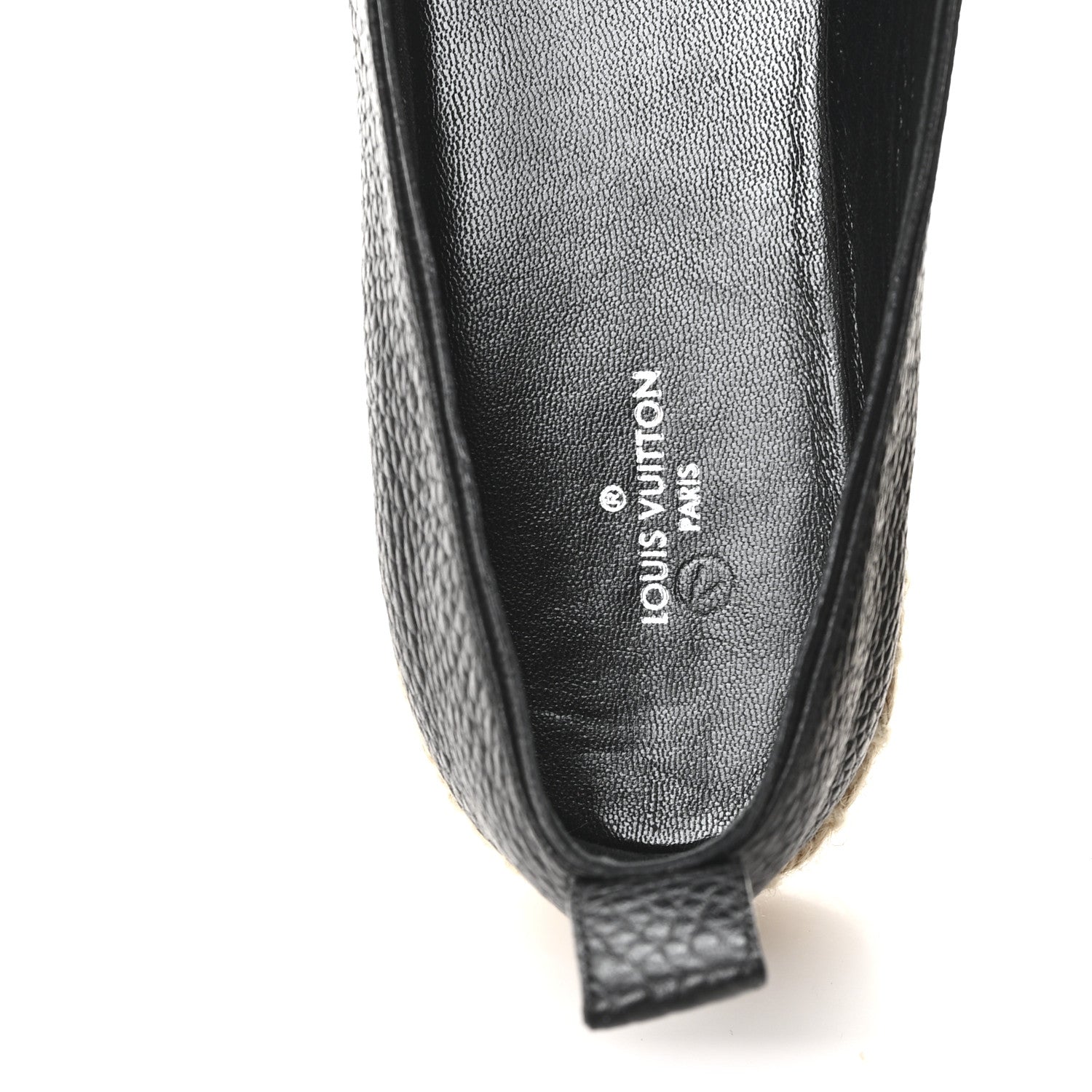 Louis Vuitton Calfskin Tropical Bloom Espadrille Flat 40 Black