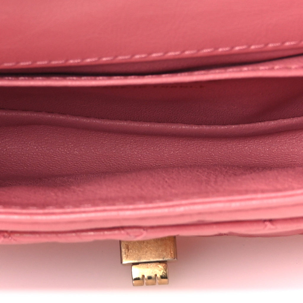 Chanel Aged Calfskin Quilted 2.55 Reissue Flap Belt Bag Pink