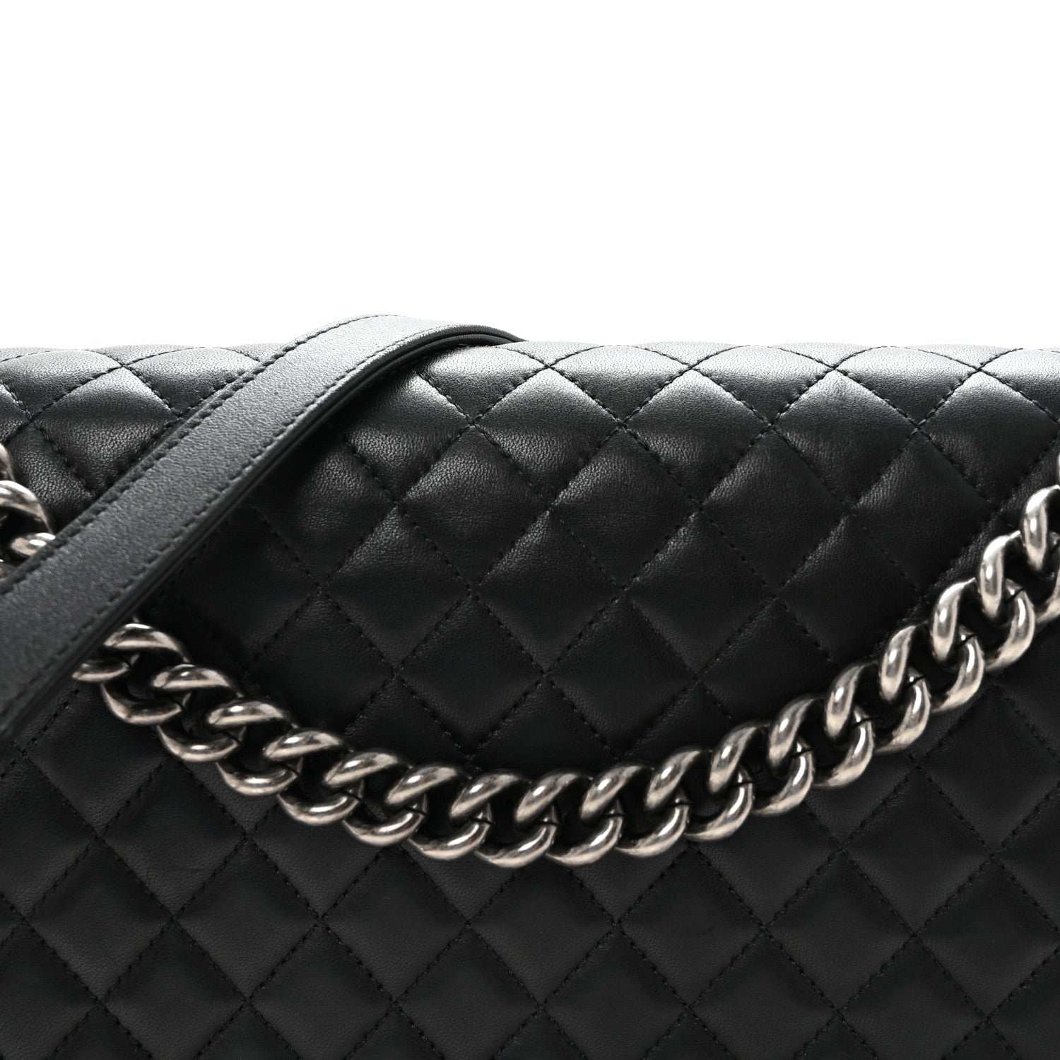 Chanel Lambskin Quilted Large Boy Flap Black