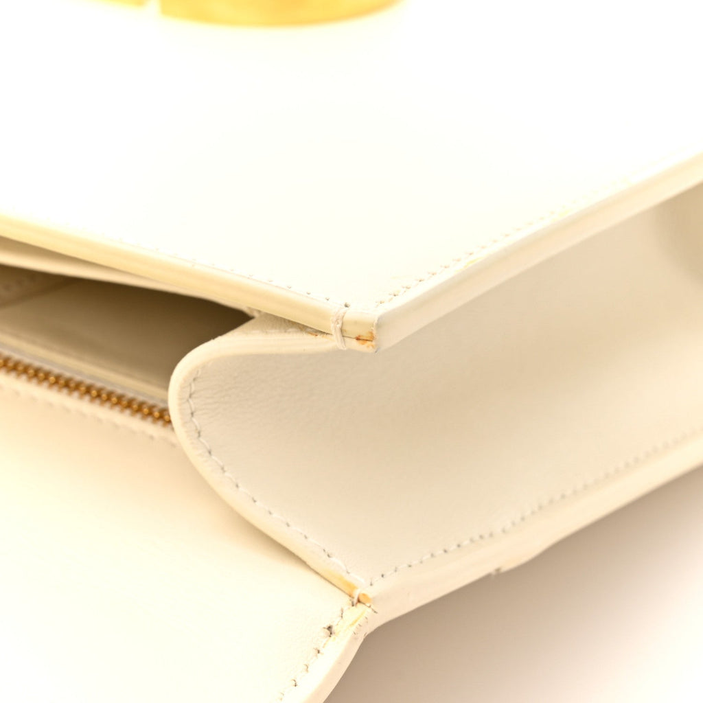 Christian Dior Box Calfskin 30 Montaigne Flap Bag Latte