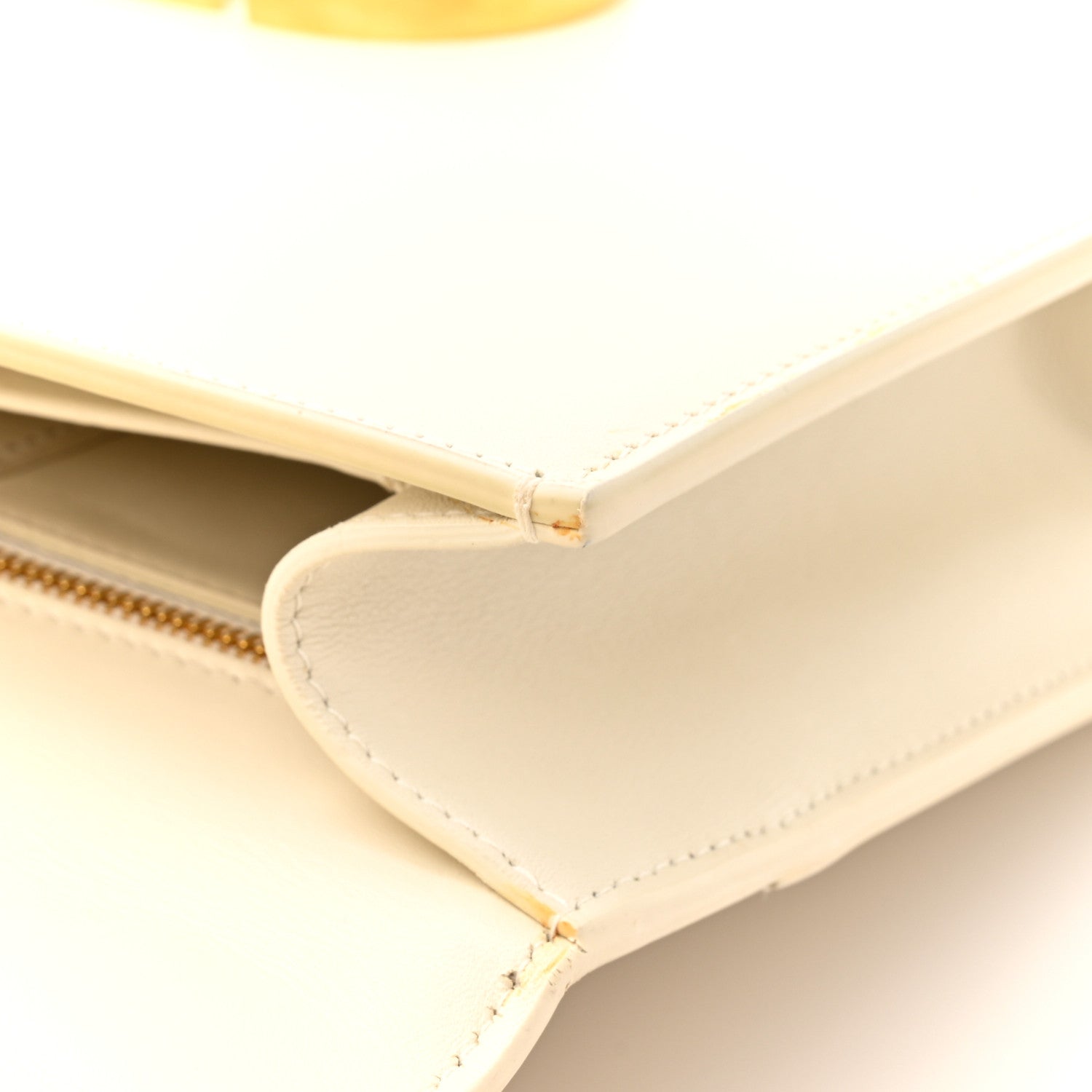 Christian Dior Box Calfskin 30 Montaigne Flap Bag Latte