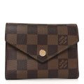 Louis Vuitton Damier Ebene Victorine Wallet Rouge