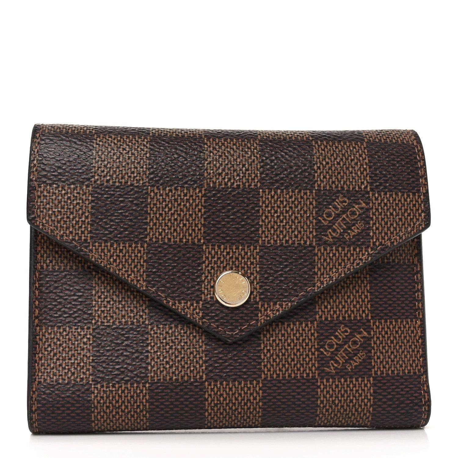 Louis Vuitton Damier Ebene Victorine Wallet Rouge