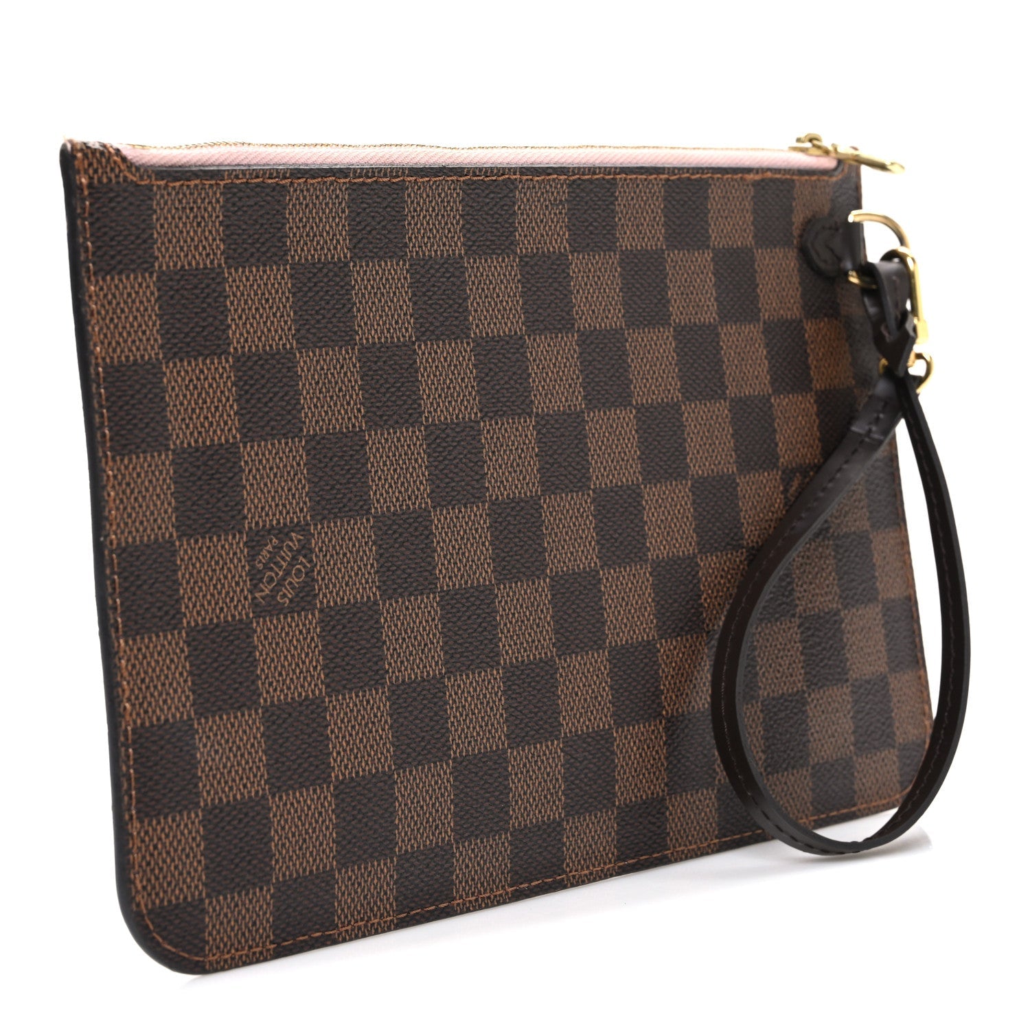 Louis Vuitton Damier Ebene Neverfull MM GM Pochette Rose Ballerine