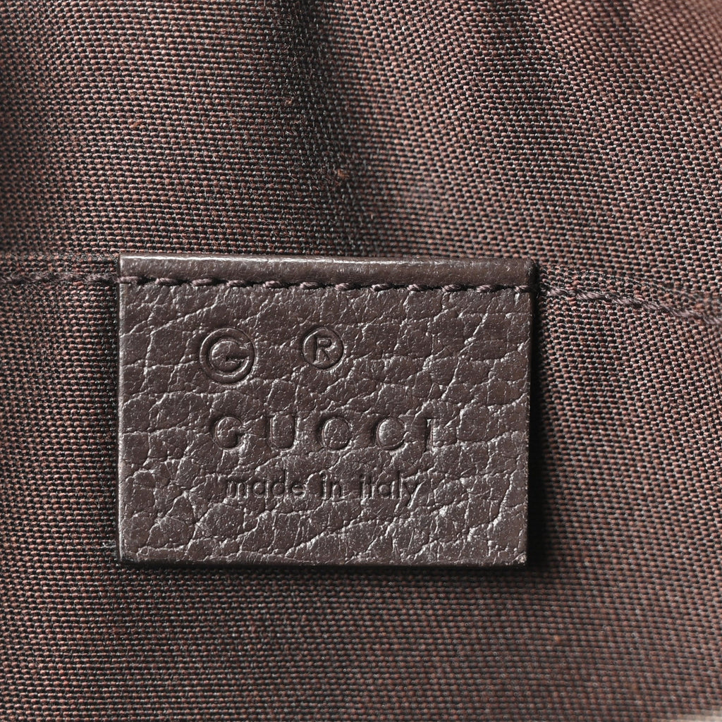 Gucci Monogram Belt Bag Dark Brown