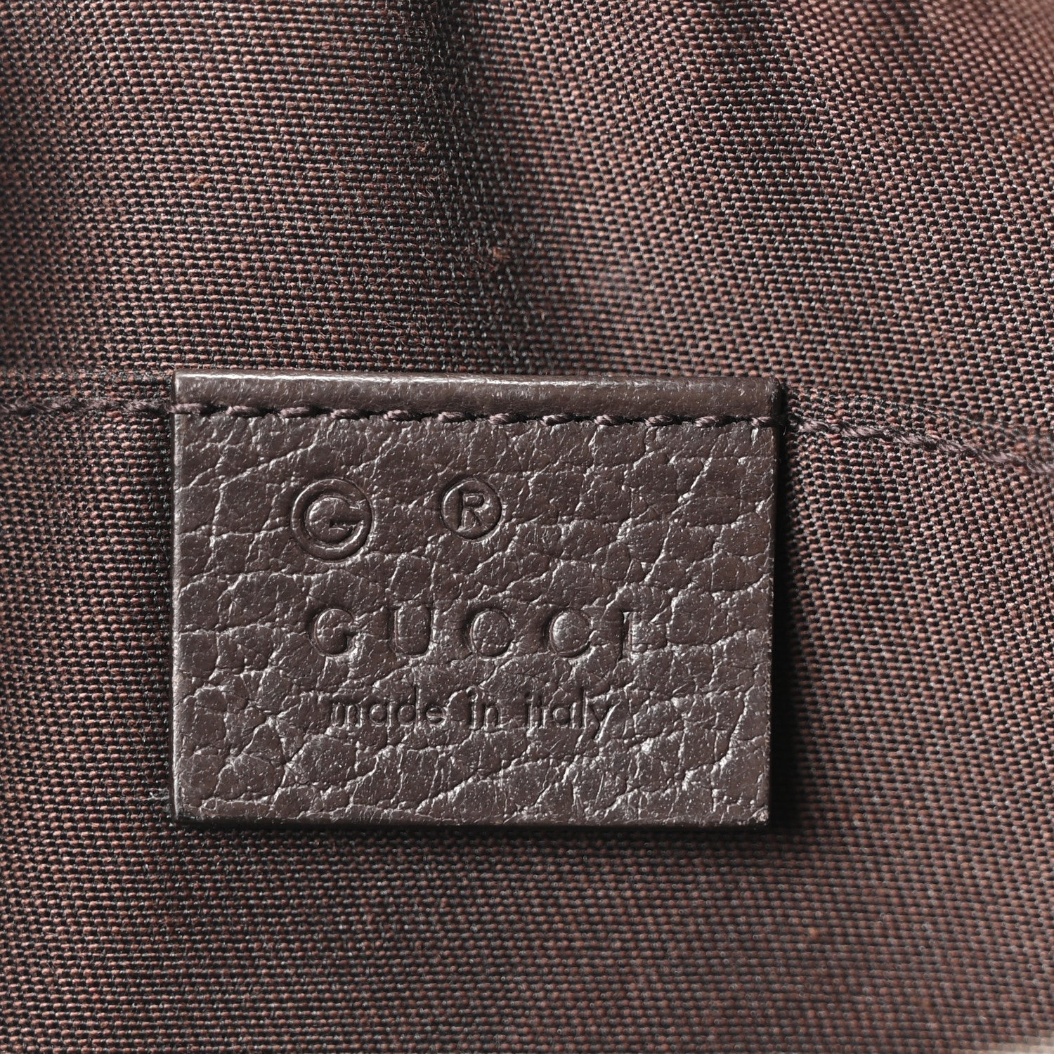 Gucci Monogram Belt Bag Dark Brown