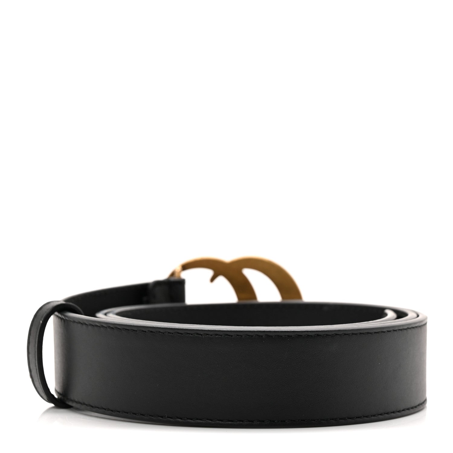 Gucci Calfskin Double G 30mm Belt 85 34 Black