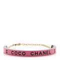Resin Logo Choker Pink Black