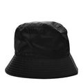 Prada Re-Nylon Metal Triangle Logo Womens Bucket Hat M Black
