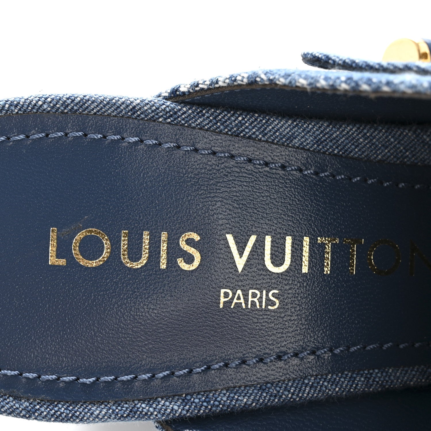 Louis Vuitton Denim Malletage Shake Mules 41 Blue