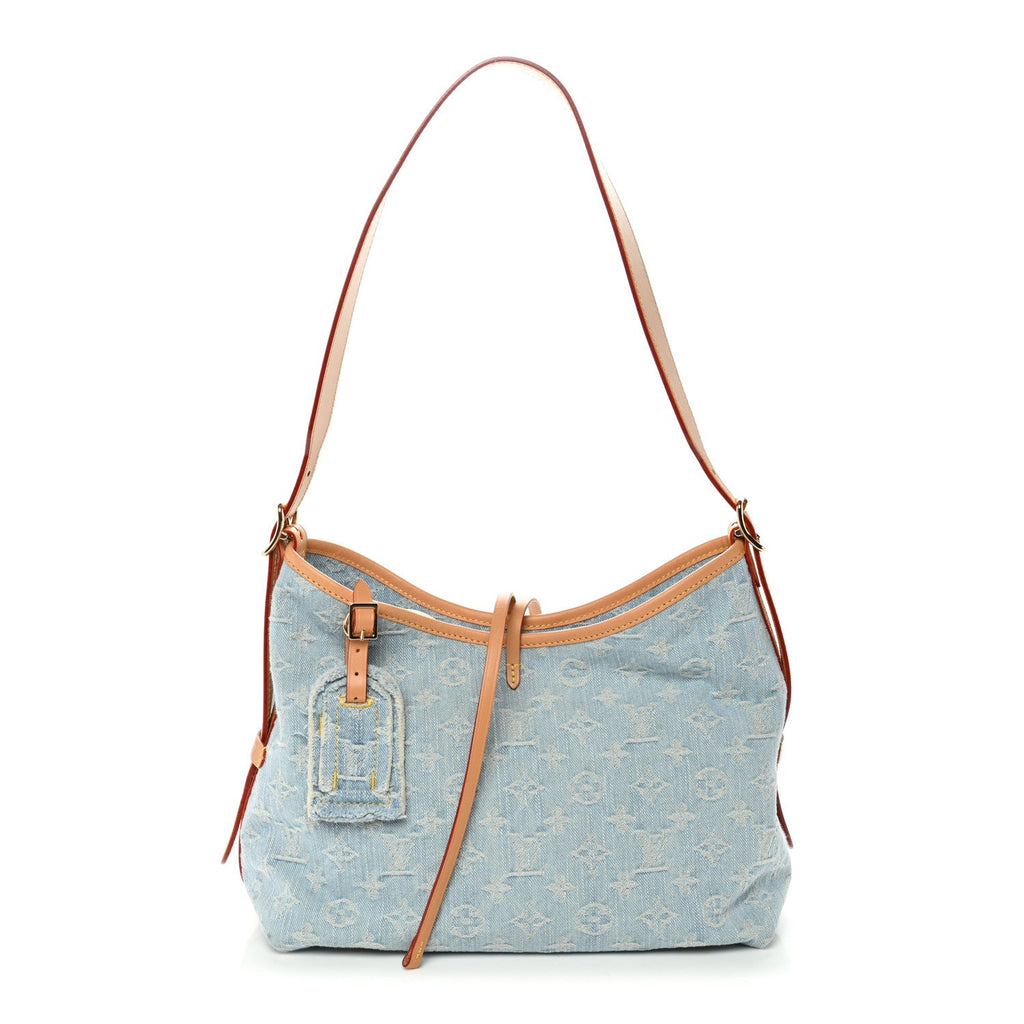 Louis Vuitton Monogram Denim CarryAll PM Sky Blue