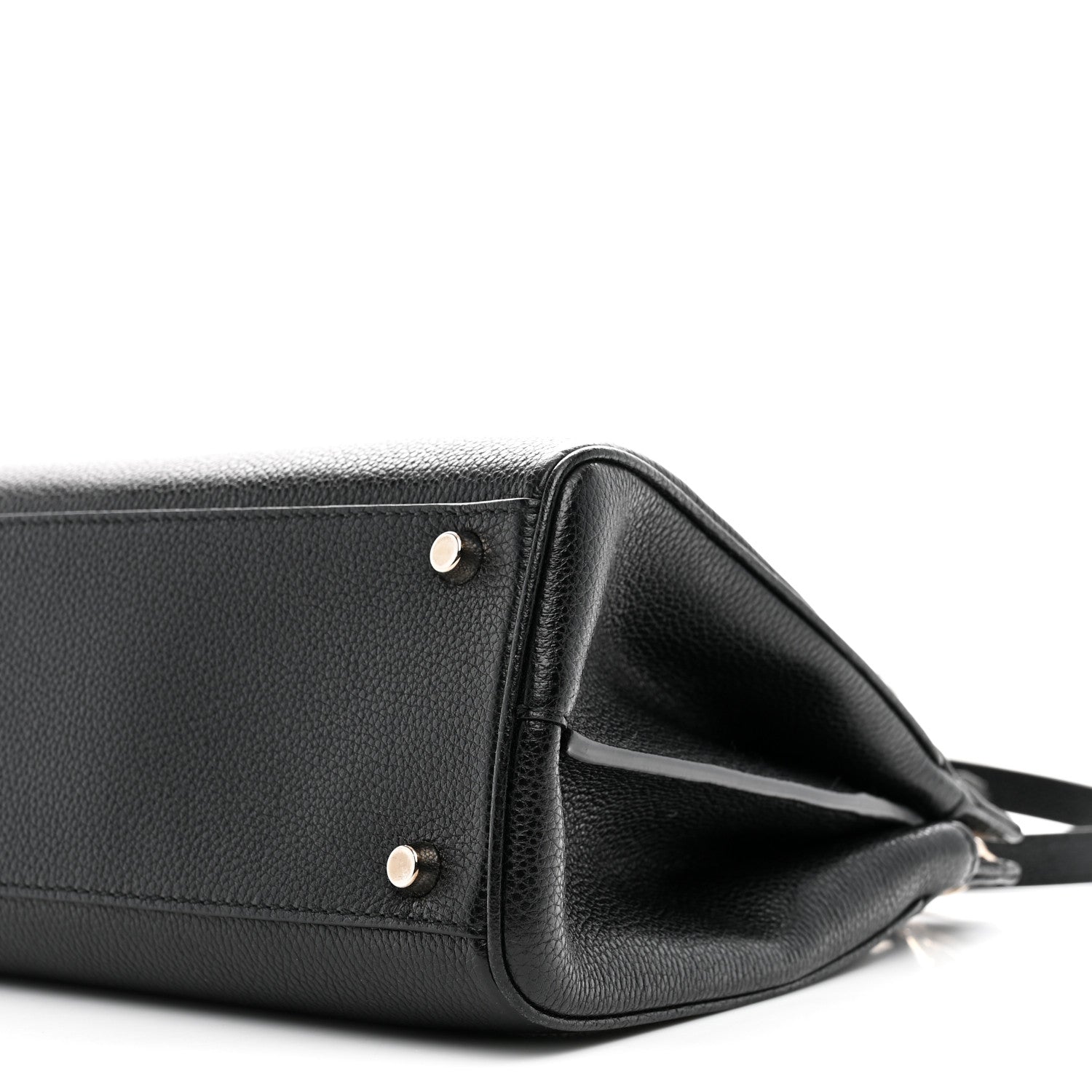 Gucci Grainy Calfskin Small Zumi Top Handle Bag Black