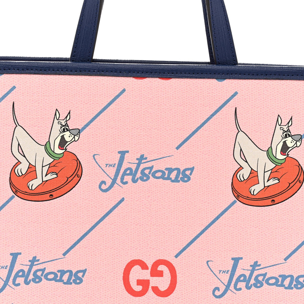 Gucci Coated Canvas Interlocking G The Jetsons Childrens Tote  Pink Multicolor