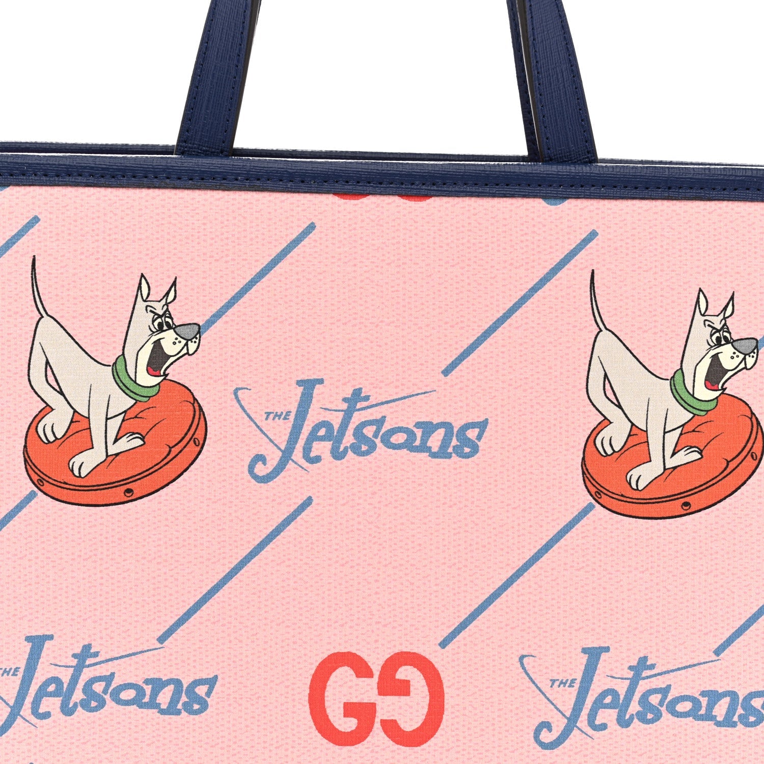 Gucci Coated Canvas Interlocking G The Jetsons Childrens Tote  Pink Multicolor