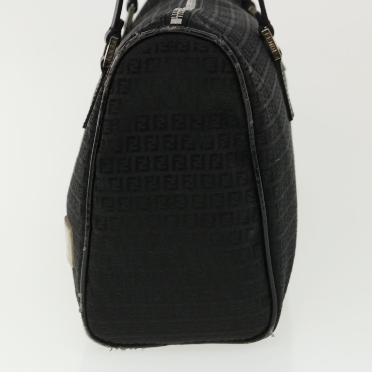 FENDI Zucchino Canvas Hand Bag Black  33935