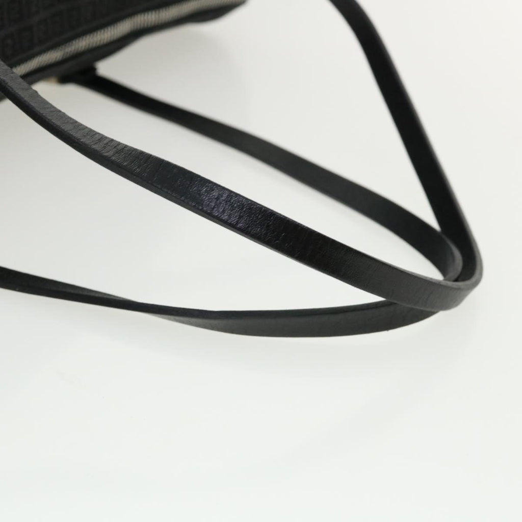 FENDI Zucchino Canvas Hand Bag Black  33935